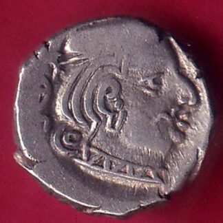 ANCIENT INDIA KSHATRAP DYNASTY KING PORTRAIT SILVER COIN   – F3072