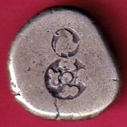 ANCIENT INDIA MAURYAN PERIOD ANIMAL STANDING MAGADH DYNASTY SILVER PUNCHMARK - F3111 - Image 2