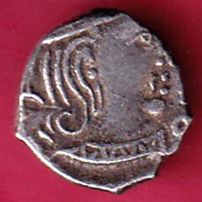 ANCIENT INDIA KSHATRAP DYNASTY KING PORTRAIT SILVER COIN - F3121 - Image 2