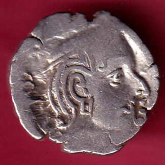 ANCIENT INDIA KSHATRAP DYNASTY KING PORTRAIT SILVER COIN – F3155