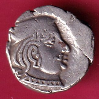 ANCIENT INDIA KSHATRAP DYNASTY KING PORTRAIT SILVER COIN – F3167