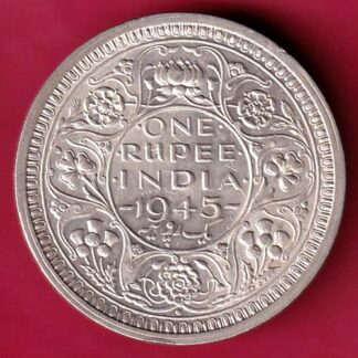 British India 1945 Bombay Mint George Vi One Rupee – F3190
