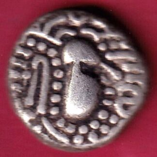 ANCIENT INDIA GADHAYA DYNASTY KING PORTRAIT COIN – F3192