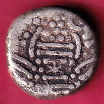 ANCIENT INDIA GADHAYA DYNASTY KING PORTRAIT COIN – F3192 - Image 2