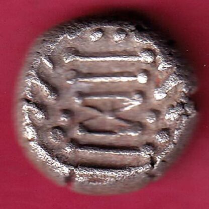 ANCIENT INDIA GADHAYA DYNASTY KING PORTRAIT COIN – F3215 - Image 2