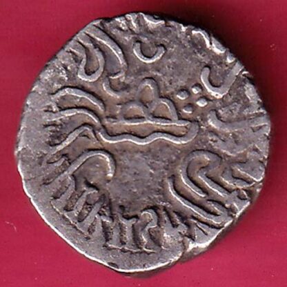ANCIENT INDIA KSHATRAP DYNASTY KING PORTRAIT SILVER COIN– F3251 - Image 2