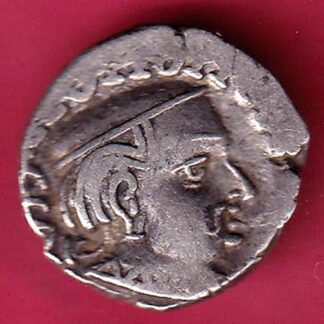 ANCIENT INDIA KSHATRAP DYNASTY KING PORTRAIT SILVER COIN– F3251