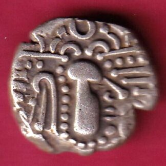 ANCIENT INDIA GADHAYA DYNASTY KING PORTRAIT COIN - F3285