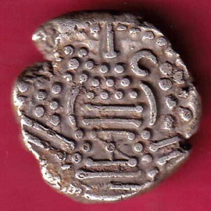 ANCIENT INDIA GADHAYA DYNASTY KING PORTRAIT COIN - F3285 - Image 2