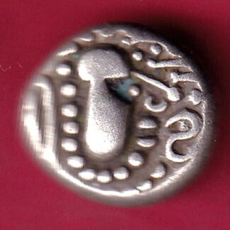 ANCIENT INDIA GADHAYA DYNASTY KING PORTRAIT COIN – F3290
