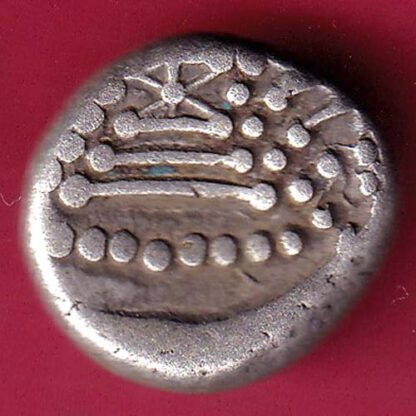 ANCIENT INDIA GADHAYA DYNASTY KING PORTRAIT COIN – F3290 - Image 2