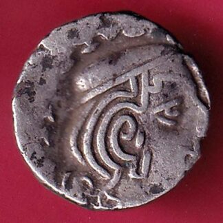 ANCIENT INDIA KSHATRAP DYNASTY KING PORTRAIT SILVER COIN – F3291