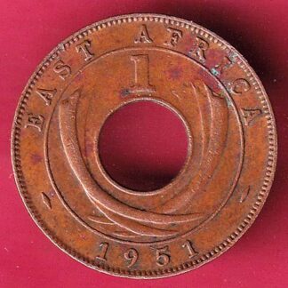 East Africa 1951 George v 1 Cents Rare coin – F3317