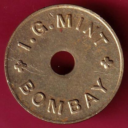 CANTEEN TOKEN: I.G. MINT BOMBAY CANTEEN TOKEN NO.5 – F3321 - Image 2