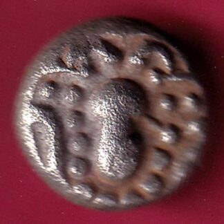 ANCIENT INDIA GADHAYA DYNASTY KING PORTRAIT COIN – F3323
