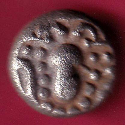 ANCIENT INDIA GADHAYA DYNASTY KING PORTRAIT COIN – F3323