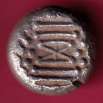 ANCIENT INDIA GADHAYA DYNASTY KING PORTRAIT COIN – F3323 - Image 2