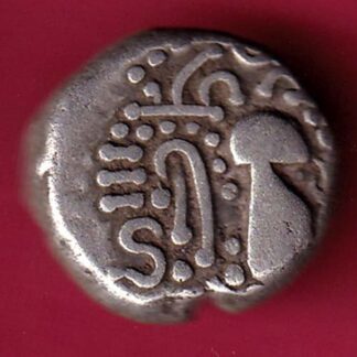 ANCIENT INDIA GADHAYA DYNASTY KING PORTRAIT COIN – F3328