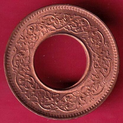 British india king george vi 1944 LAHORE MINT one pice copper coin  – F3330 - Image 2