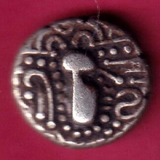 ANCIENT INDIA GADHAYA DYNASTY KING PORTRAIT COIN – FB9561