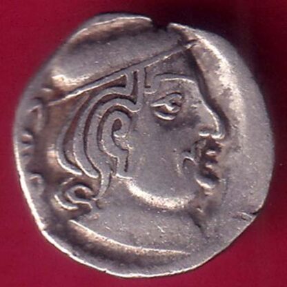 ANCIENT INDIA KSHATRAP DYNASTY KING PORTRAIT SILVER COIN – FB9585