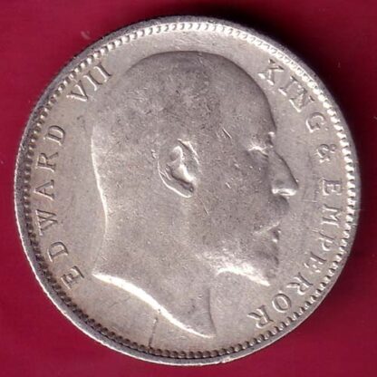 British India 1905 Edward Vii King & Emperor One Rupee – FB9596 - Image 2