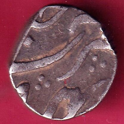 BROACH STATE HALF RUPEE SILVER COIN  – FB9600 - Image 2
