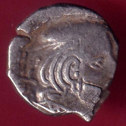 ANCIENT INDIA KSHATRAP DYNASTY KING PORTRAIT SILVER COIN - FB9637