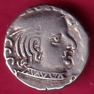 ANCIENT INDIA KSHATRAP DYNASTY KING PORTRAIT SILVER COIN - FB9690