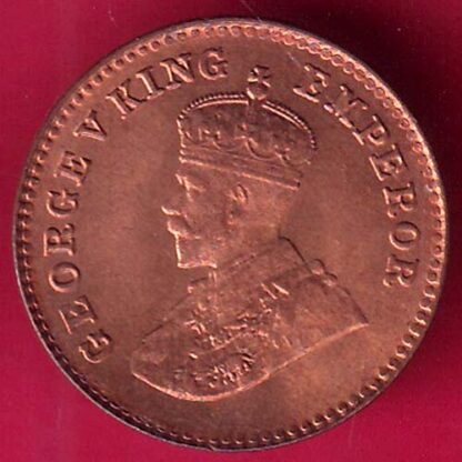 BRITISH INDIA 1926 GEORGE V 1/12 ANNA COPPER COIN - FB9705 - Image 2
