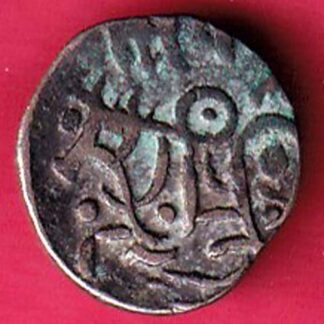DELHI SULTAN SAMANT DEVA HORSE MAN & BULL TYPE COIN - FB9758