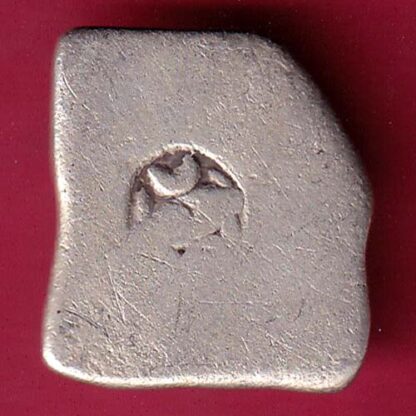 ANCIENT INDIA MAURYAN PERIOD ANIMAL STANDING MAGADH DYNASTY SILVER PUNCHMARK – FB9790 - Image 2