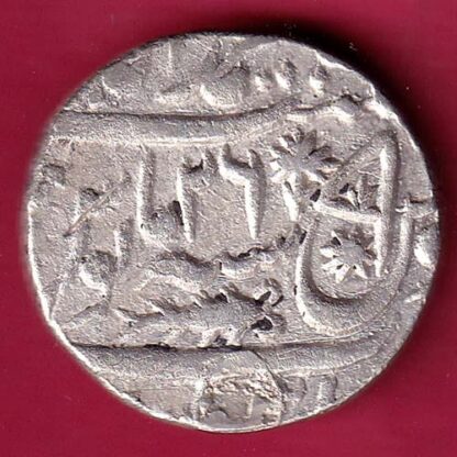 Awadh State AH 1215 RY 26 muhammadabad banaras mint Rare Silver rupee - FB9849