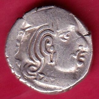 ANCIENT INDIA KSHATRAP DYNASTY KING PORTRAIT SILVER COIN - FB9884