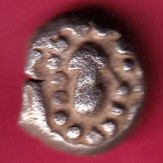 ANCIENT INDIA GADHAYA DYNASTY KING PORTRAIT COIN - FB9939