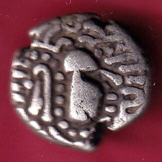 ANCIENT INDIA GADHAYA DYNASTY KING PORTRAIT COIN- FB9952