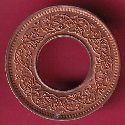 British india king george vi 1945 one pice beautiful copper coin - FB9958 - Image 2