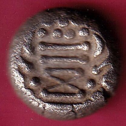 ANCIENT INDIA GADHAYA DYNASTY KING PORTRAIT COIN - FC4 - Image 2
