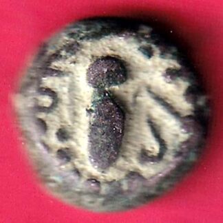 ANCIENT INDIA GADHAYA DYNASTY KING PORTRAIT COIN - FC5