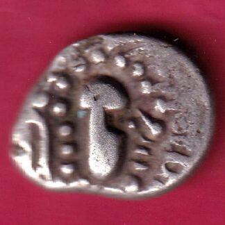 ANCIENT INDIA GADHAYA DYNASTY KING PORTRAIT COIN - F3339