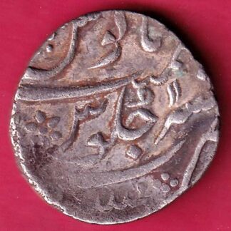 Mughals ry 11 Muhmadshah Mumbai Mint One Rupee Silver Coin  - F3344