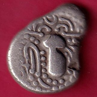 ANCIENT INDIA GADHAYA DYNASTY KING PORTRAIT COIN - F3345