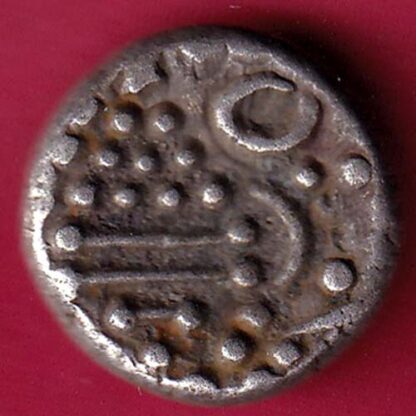 ANCIENT INDIA GADHAYA DYNASTY KING PORTRAIT COIN - F3346 - Image 2