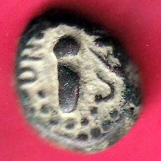 ANCIENT INDIA GADHAYA DYNASTY  KING PORTRAIT COIN - F3355