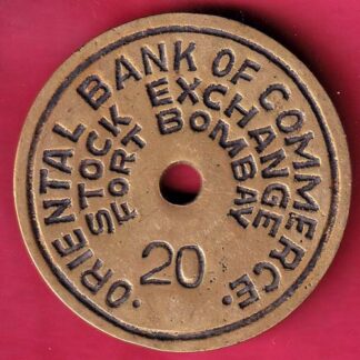 BANK TOKEN : ORIENTAL BANK OF COMMERCE STOCK EXCHANGE FORT BOMBAY 20 – F3371