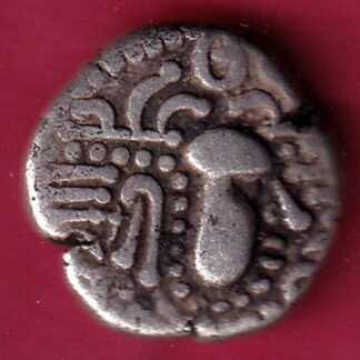 ANCIENT INDIA GADHAYA DYNASTY KING PORTRAIT COIN – F3375