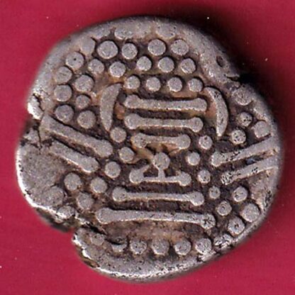 ANCIENT INDIA GADHAYA DYNASTY KING PORTRAIT COIN – F3375 - Image 2