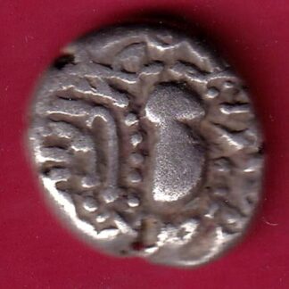 ANCIENT INDIA GADHAYA DYNASTY KING PORTRAIT COIN – F3380
