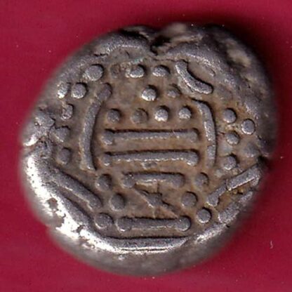ANCIENT INDIA GADHAYA DYNASTY KING PORTRAIT COIN – F3380 - Image 2