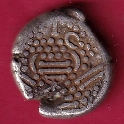 ANCIENT INDIA GADHAYA DYNASTY KING PORTRAIT COIN – F3381 - Image 2